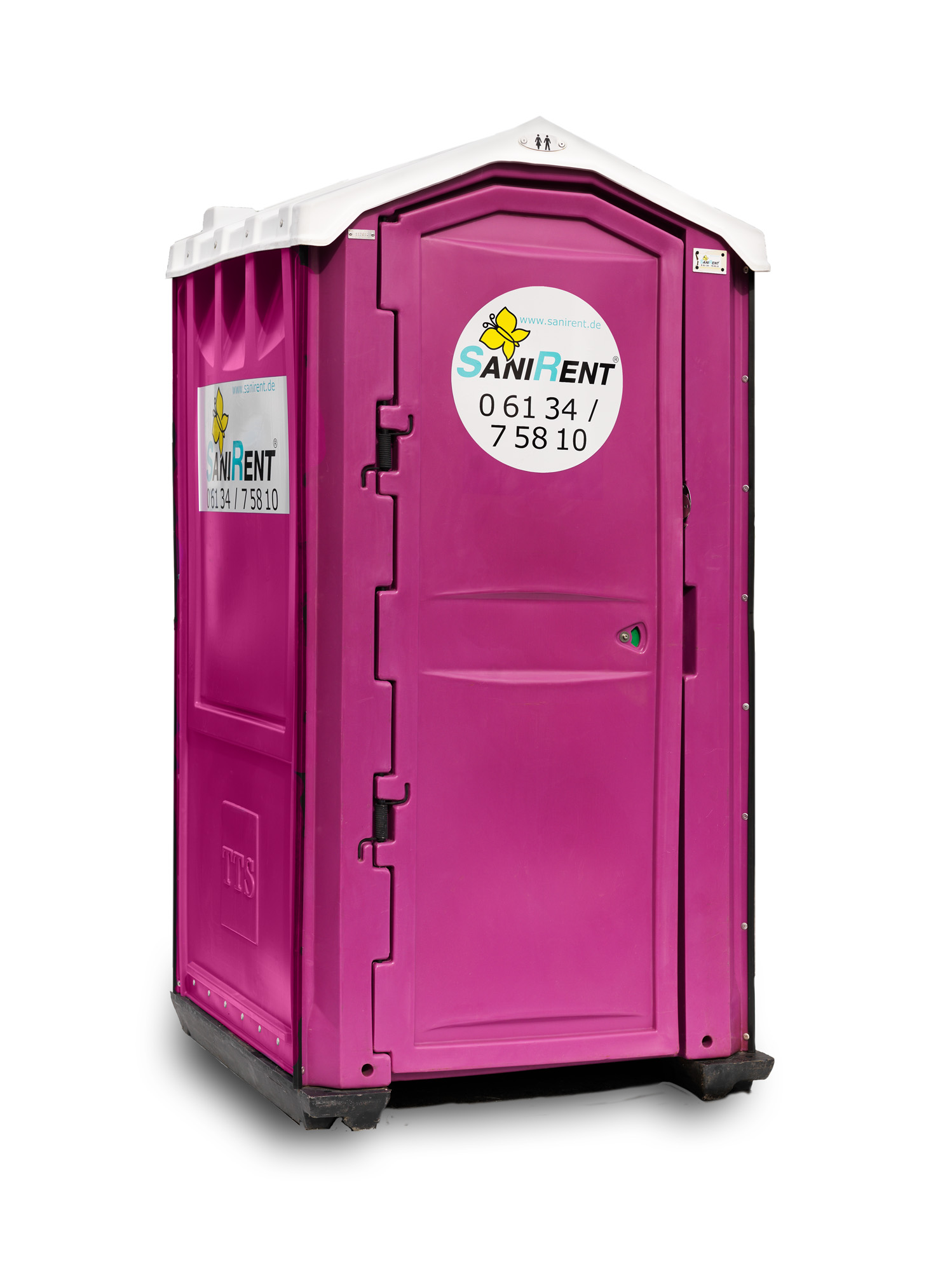 Vielseitige Toilettenkabinen zur Miete mit Basisausstattung WC und Urinal sowie Handreinigungsspender.